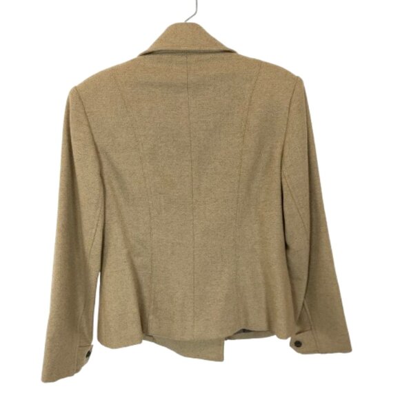 Womens Size 4 J. Peterman Wool Cashmere Blend Double Breasted Crop Jacket - Picture 4 of 4